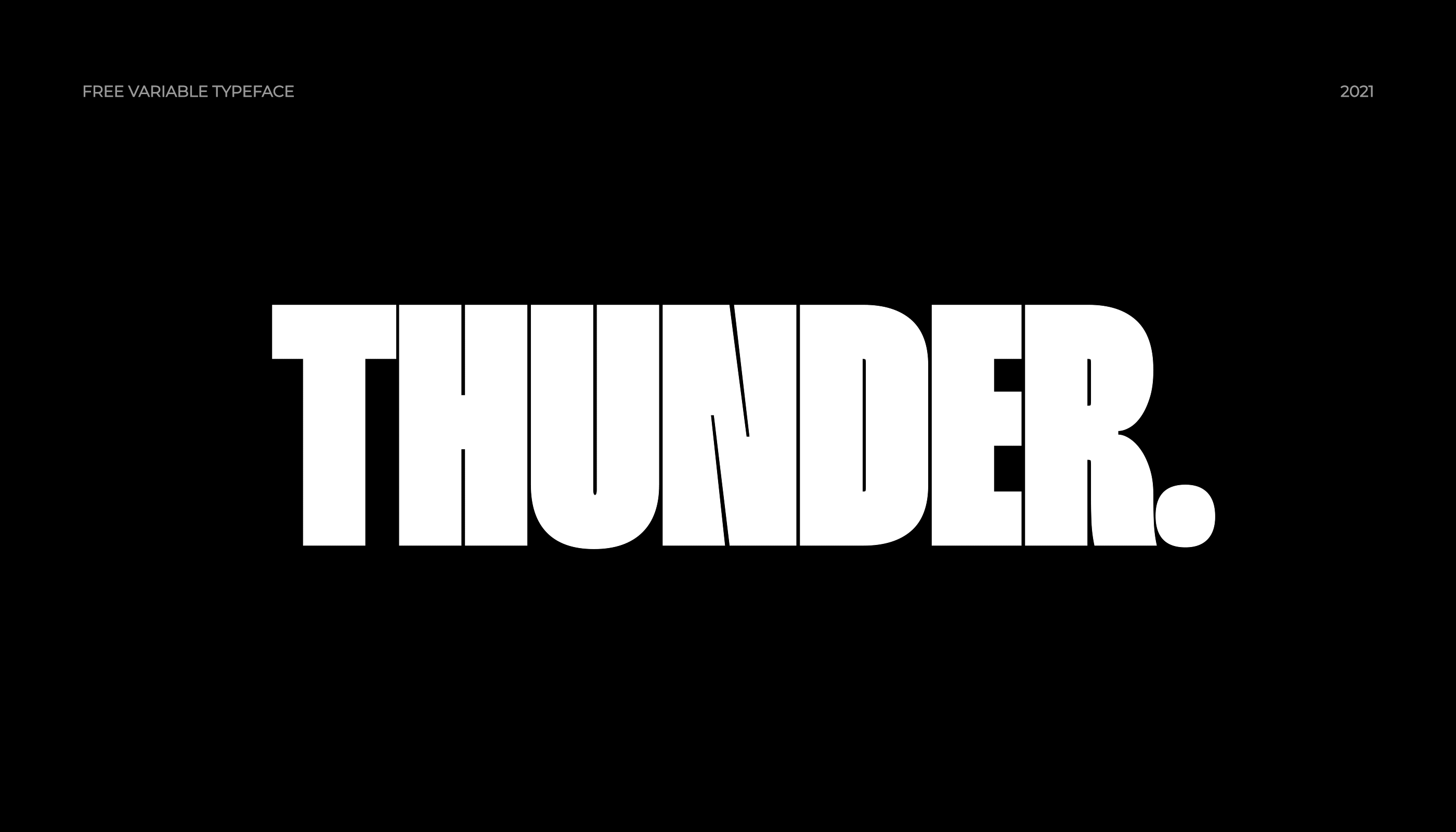 THUNDER typeface